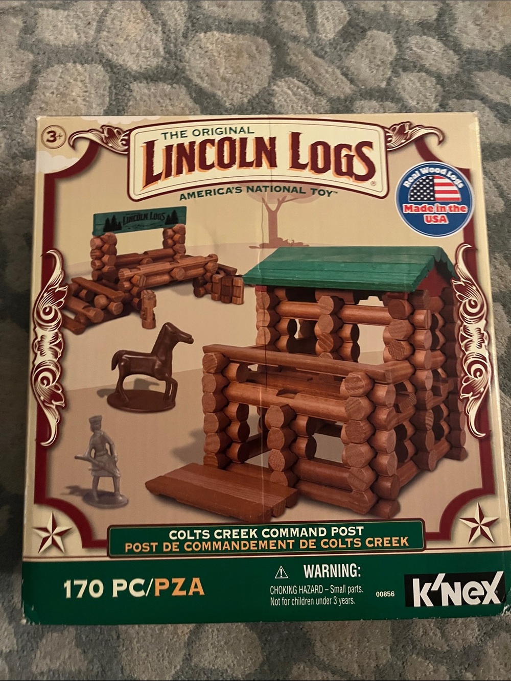 Lincoln Logs Colts Creek Command Post Building Set - Brown & Green